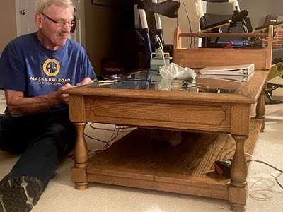 Coffee table layout