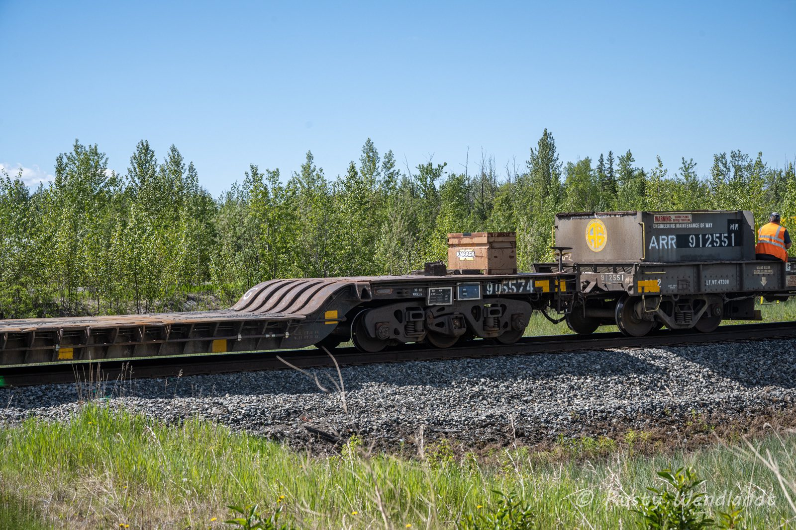 Centerbeam flatcar