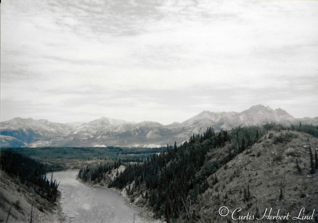 Somewhere along the Nenana Canyon.