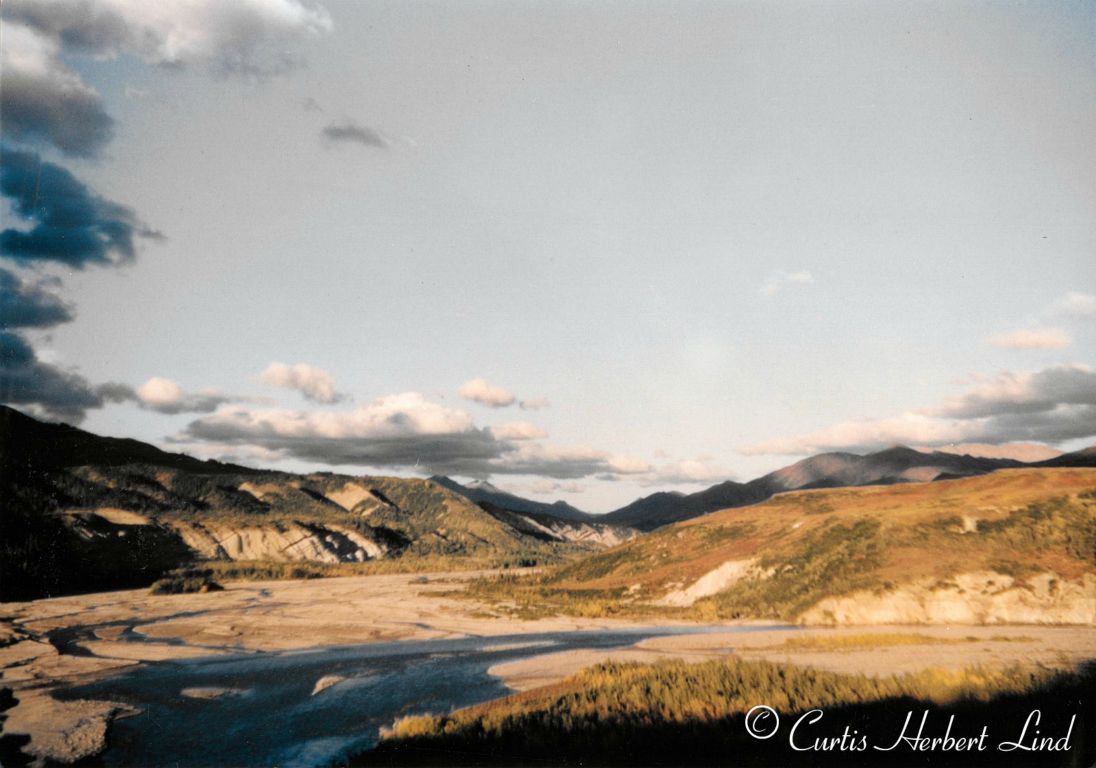 Somewhere along the Nenana Canyon.