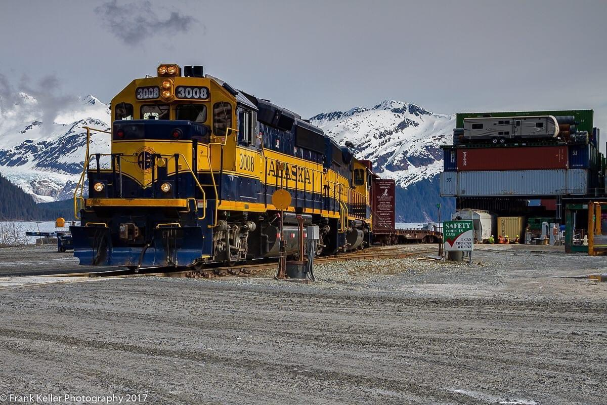 Working the barge in Whittier, Alaska, surrounded by beautiful Prince Edward Sound.