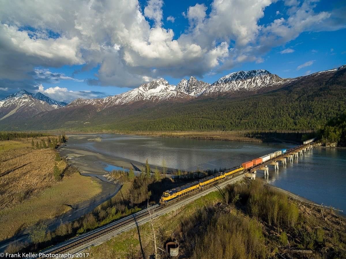 Crossing the Knik on a beautiful summer evening. 