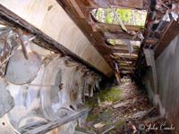 Inside of passenger car