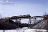 A passenger train crossing Eagle River (1979)