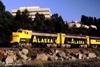 Numbers 1500 and 1503 arriving at the Anchorage depot (1984)