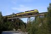 A passenger train crossing the Eagle River